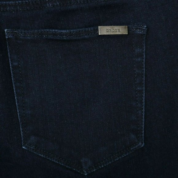 Chico's So Slimming Skinny Jeans Stretch‎ Dark Size 0 X 31 Regular - Picture 11 of 11